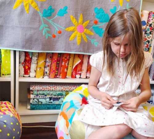 Annabel Wrigley sewing with kids teacher interview