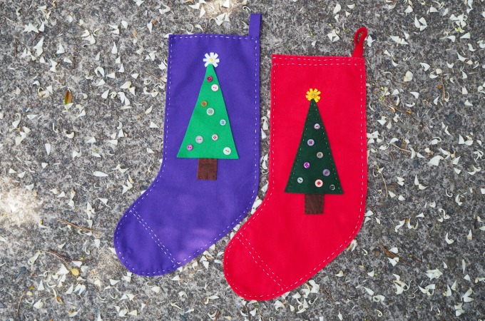 Christmas stocking kids can sew