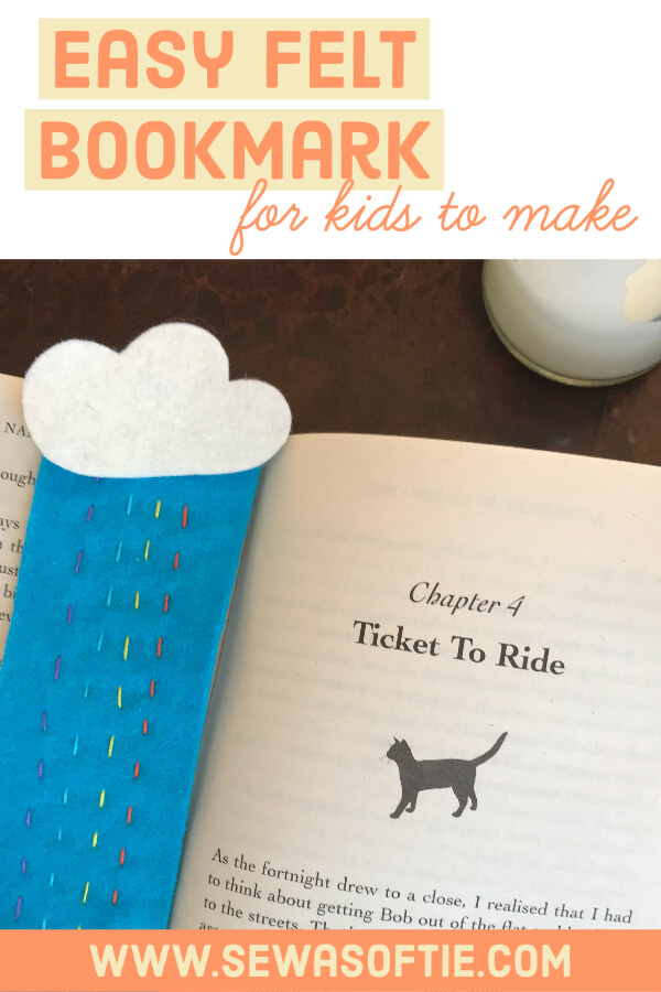 handmade felt boookmark