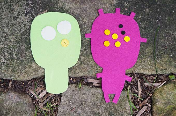 Pattern pieces for an easy to sew stuffed toy kids will love