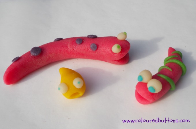 Edible marzipan bugs