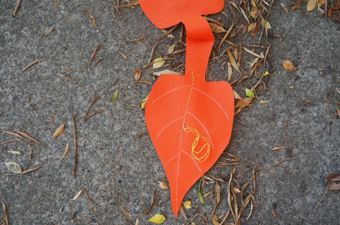 simple to sew leaf bag