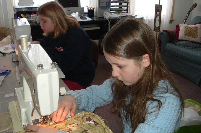 sewing with kids