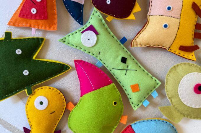 Kandinsky Inspired Softies to Sew with Kids