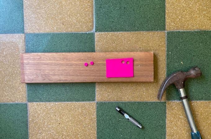 cuttinfg felt circles with a hollow punch