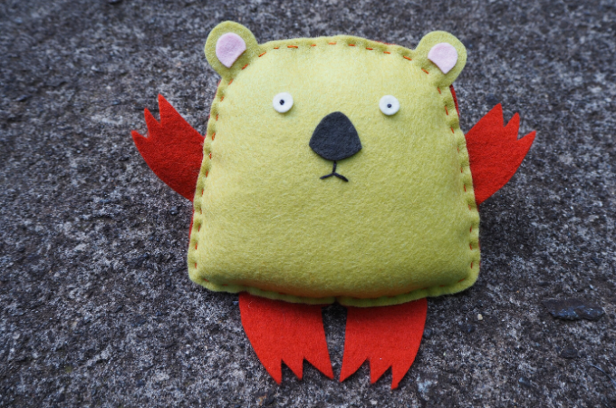 a stuffed wombat sewing pattern
