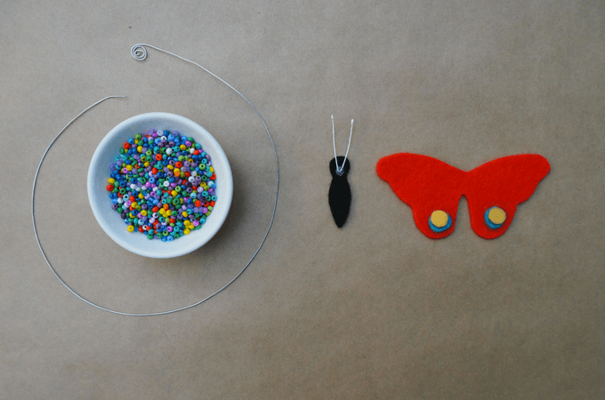 butterfly mobile materials